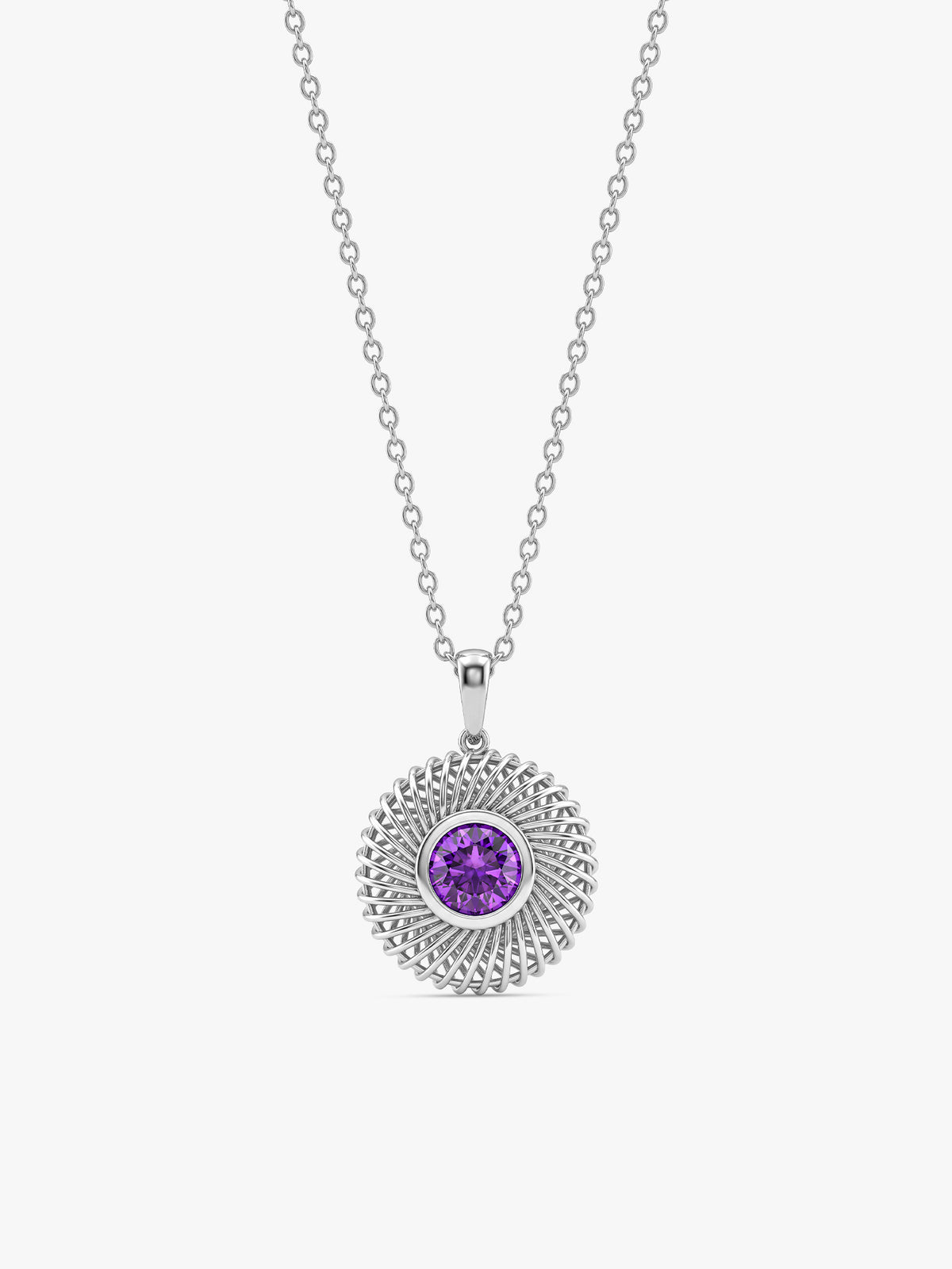Silver Cute Treasure Pendant With Link Chain