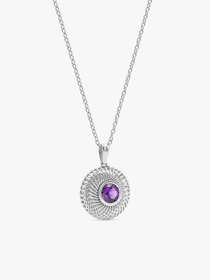 Silver Cute Treasure Pendant With Link Chain