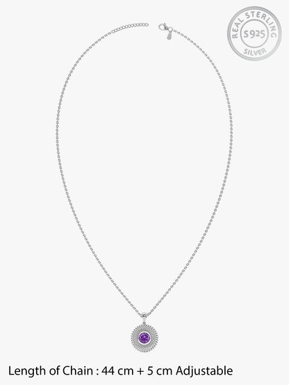 Silver Cute Treasure Pendant With Link Chain