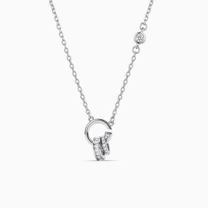 Silver Spiral Knot Necklace