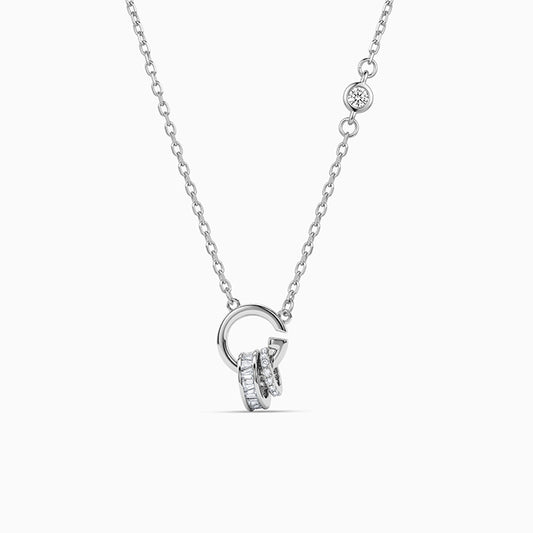 Silver Spiral Knot Necklace