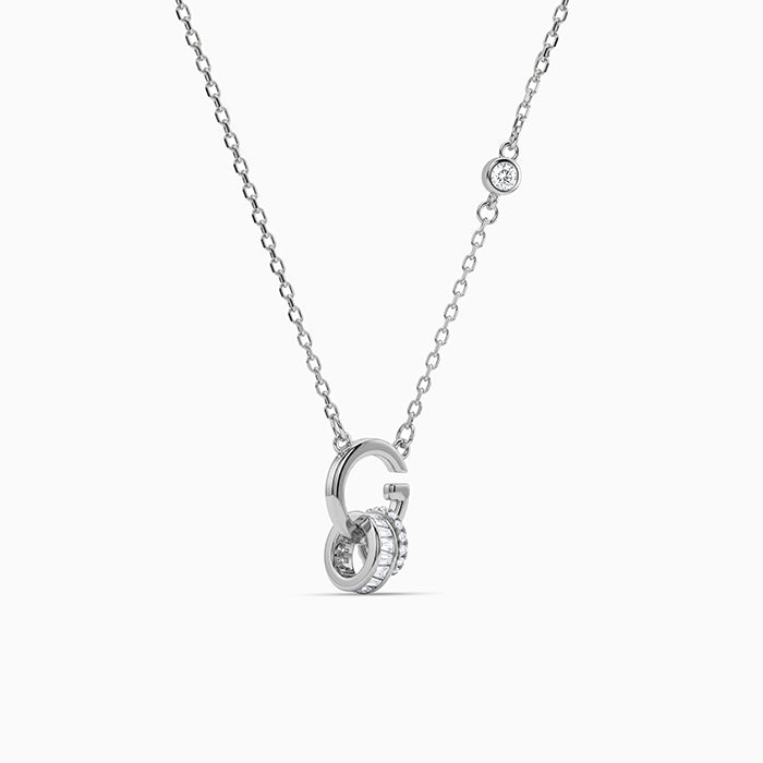 Silver Spiral Knot Necklace