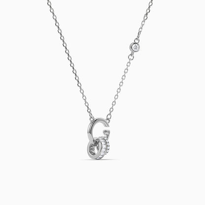 Silver Spiral Knot Necklace