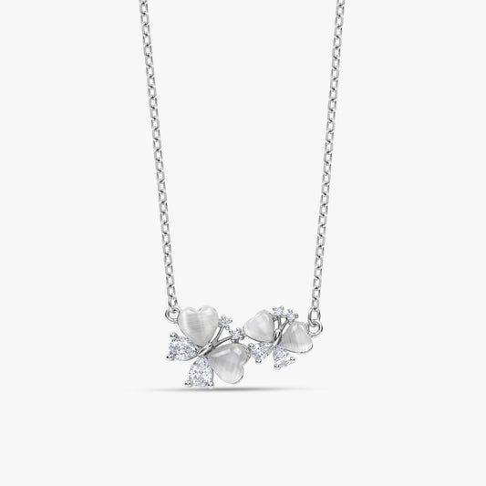 Silver Twinkling Lucky Charm Necklace