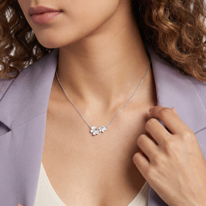Silver Twinkling Lucky Charm Necklace
