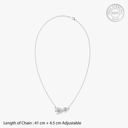 Silver Twinkling Lucky Charm Necklace