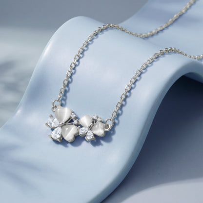 Silver Twinkling Lucky Charm Necklace