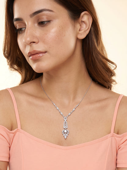 Silver Dazzling Whisper Necklace