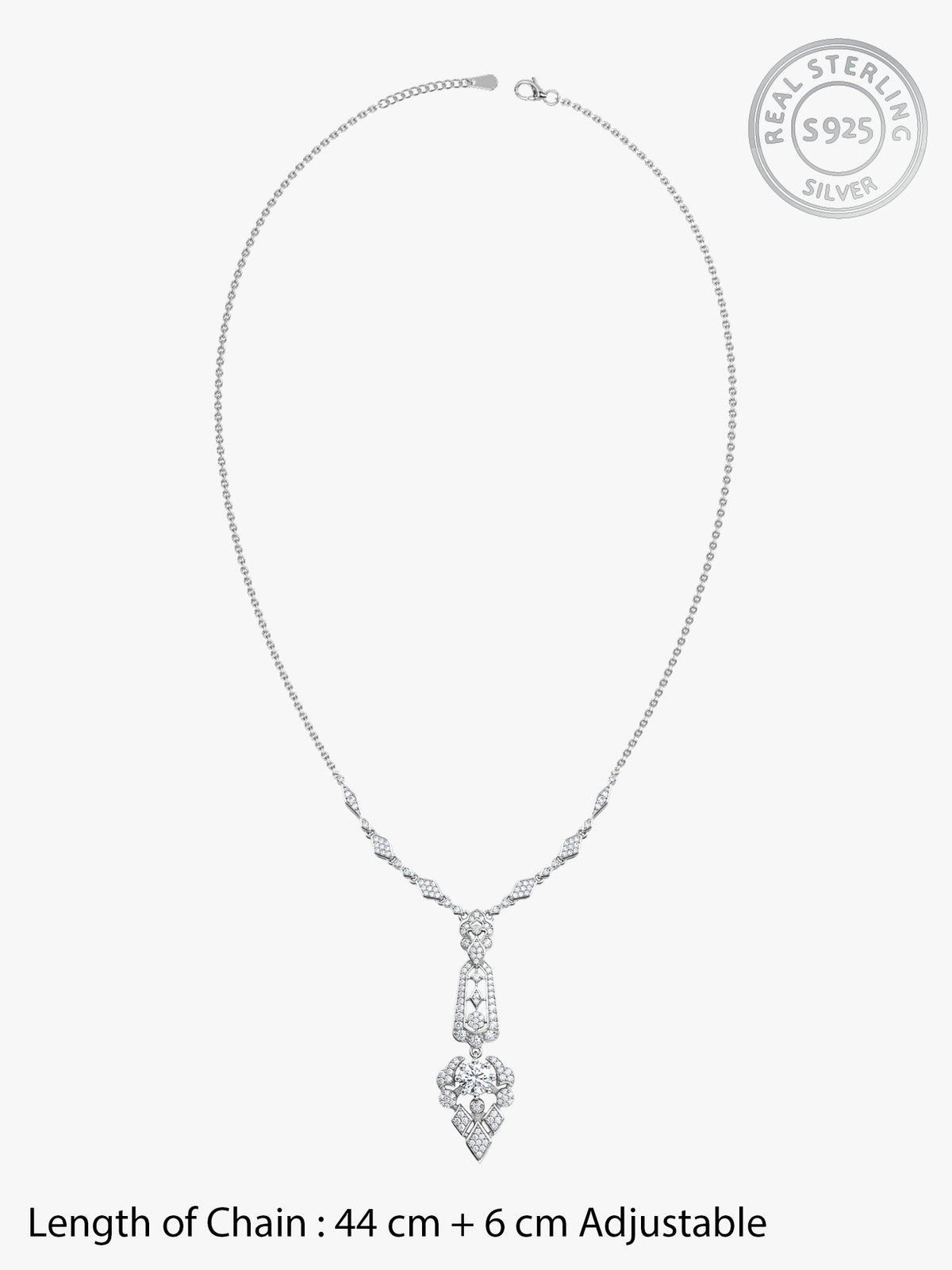 Silver Dazzling Whisper Necklace