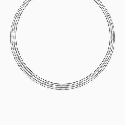 Silver Layered Hasli Necklace