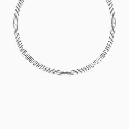 Silver Layered Hasli Necklace