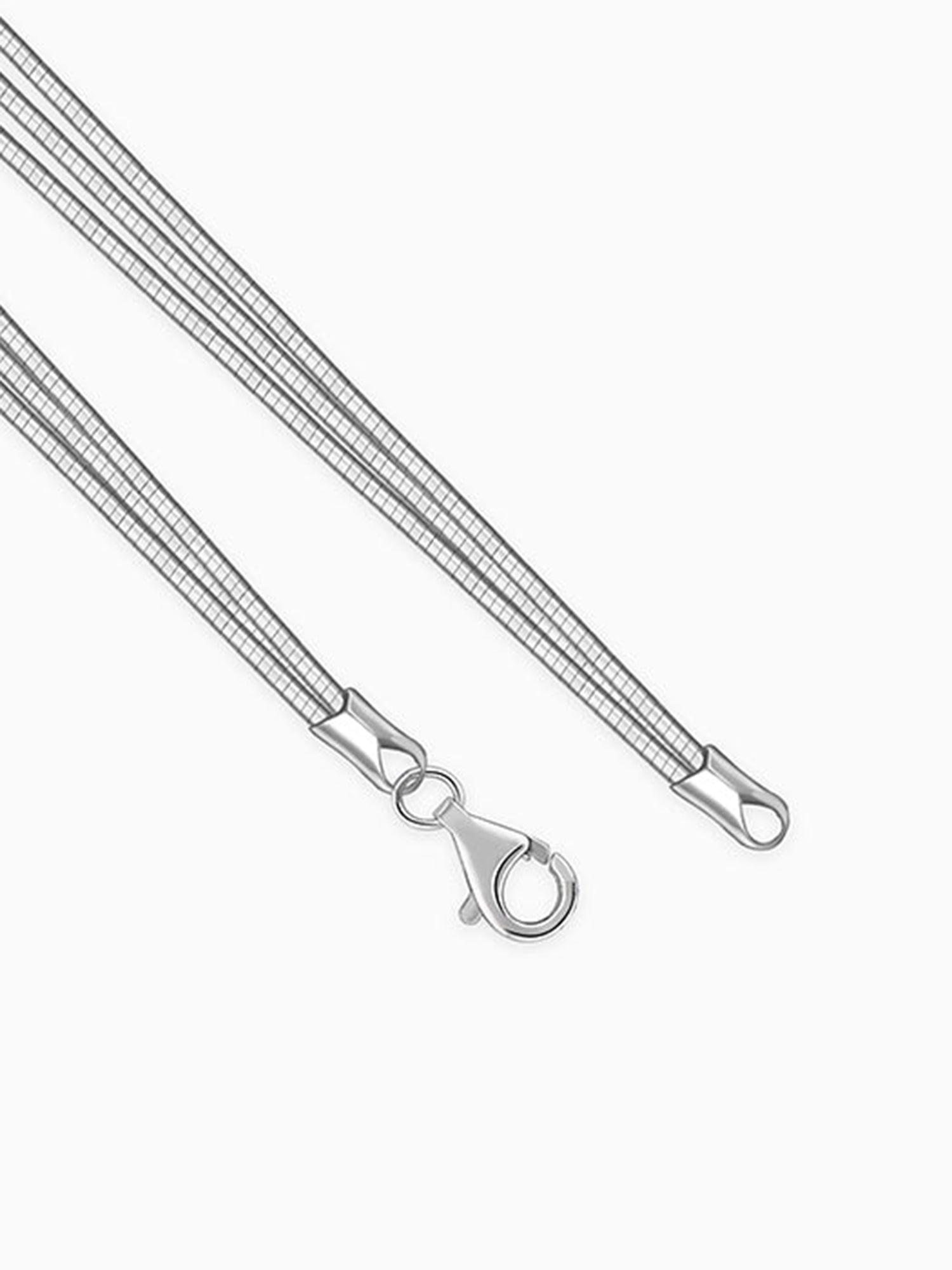 Silver Layered Hasli Necklace
