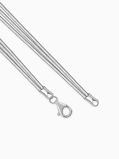 Silver Layered Hasli Necklace