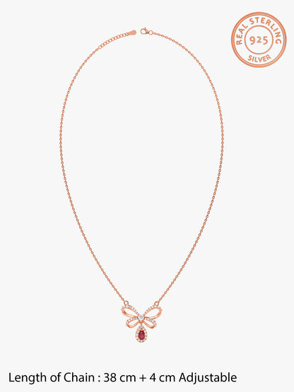 Rose Gold Bellafly Necklace