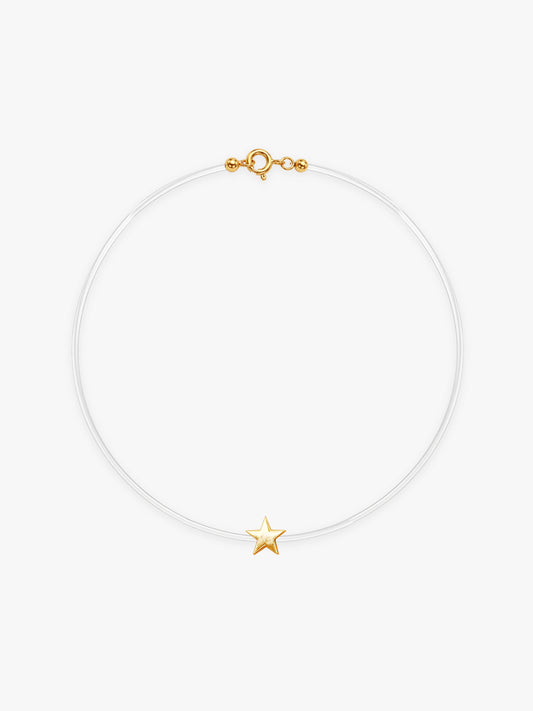 Golden Twinkle Stella Invisible Necklace