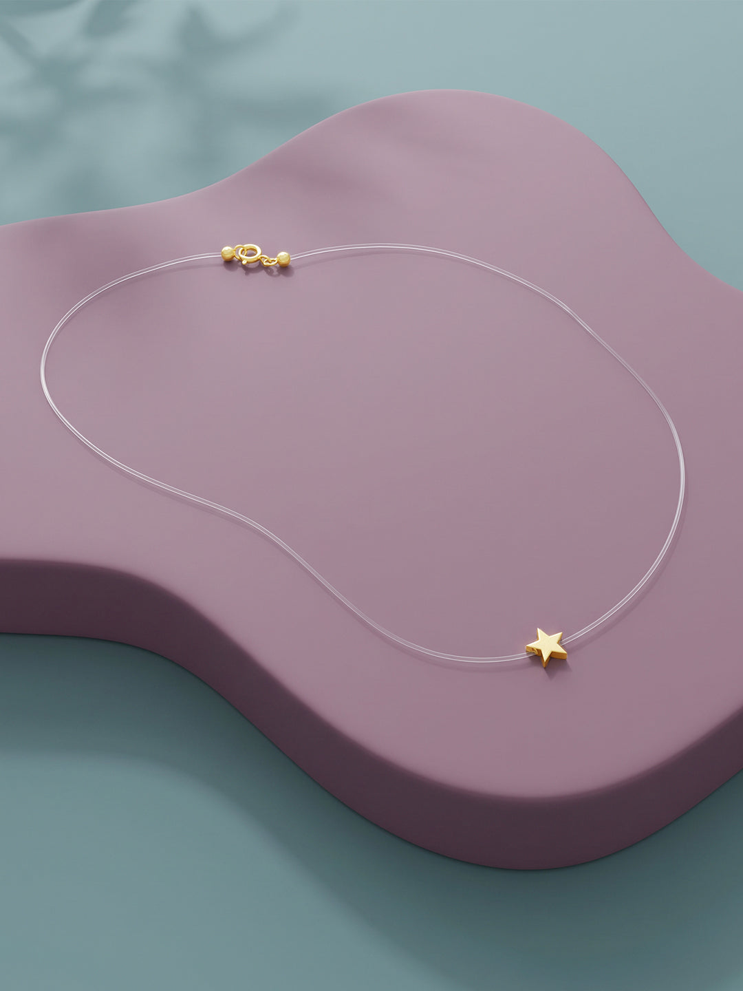 Golden Twinkle Stella Invisible Necklace
