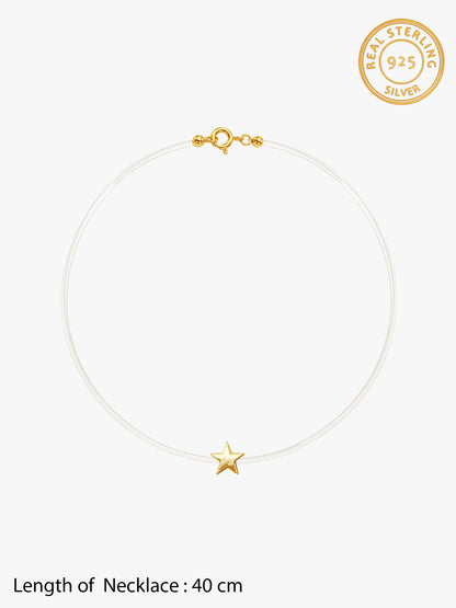 Golden Twinkle Stella Invisible Necklace