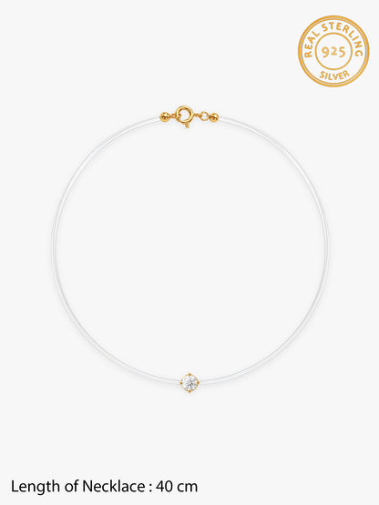 Golden Zarina Invisible Necklace