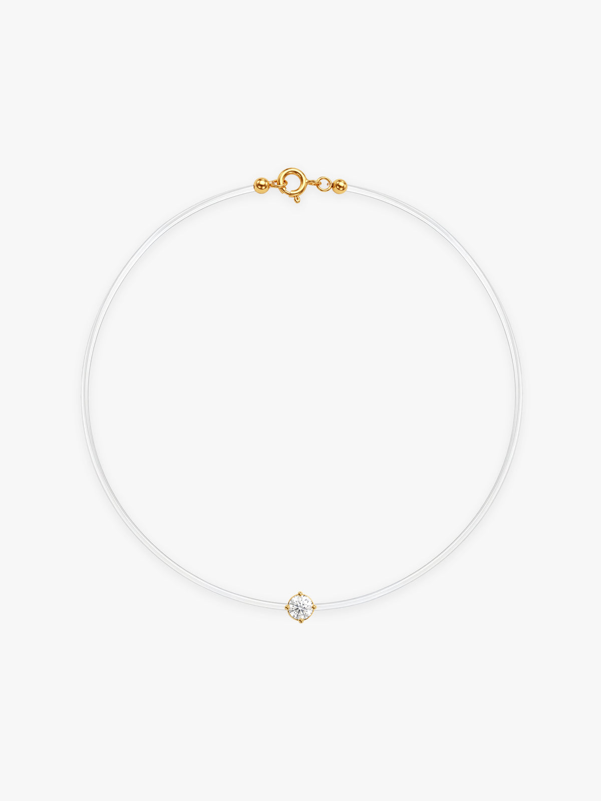 Golden Zarina Invisible Necklace