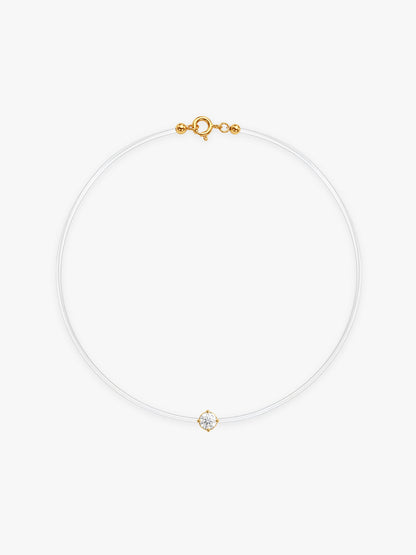 Golden Zarina Invisible Necklace