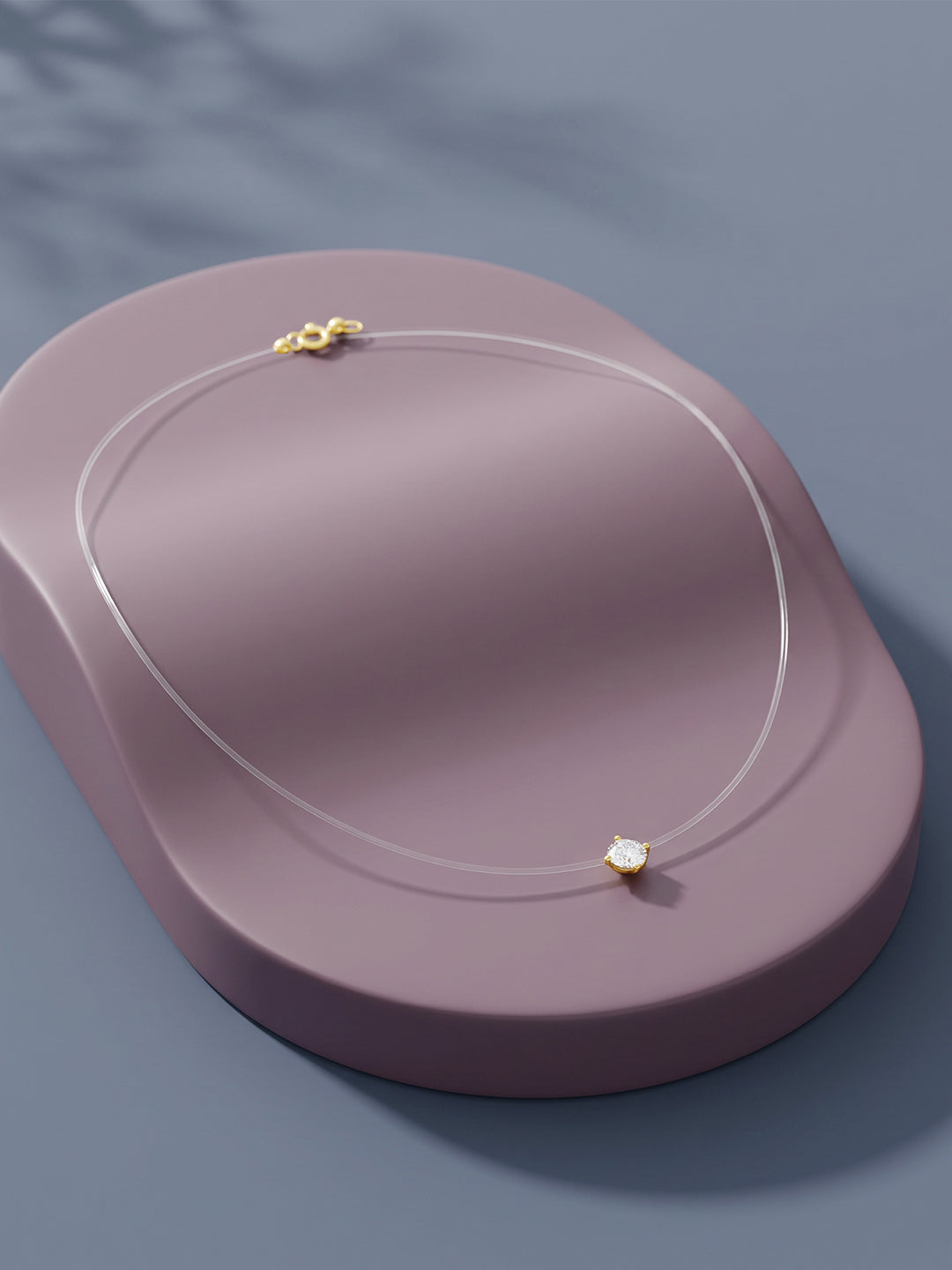 Golden Zarina Invisible Necklace