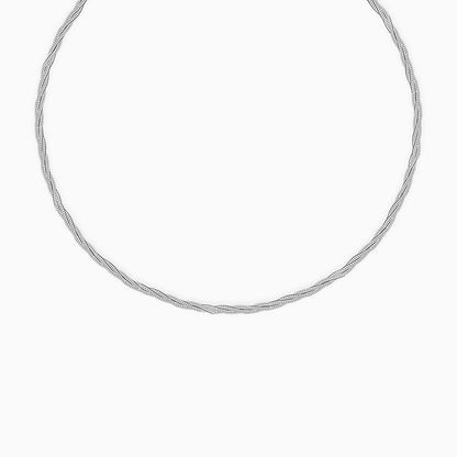 Silver Rope Hasli Necklace