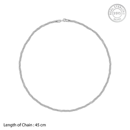 Silver Rope Hasli Necklace