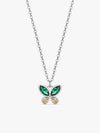 Silver Dazzling Flutter Necklace