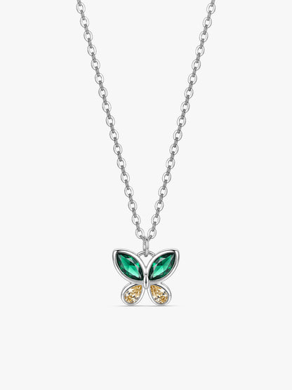Silver Dazzling Flutter Necklace