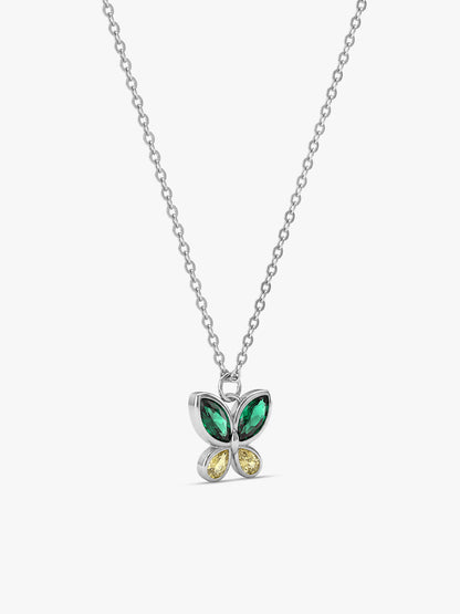 Silver Dazzling Flutter Necklace