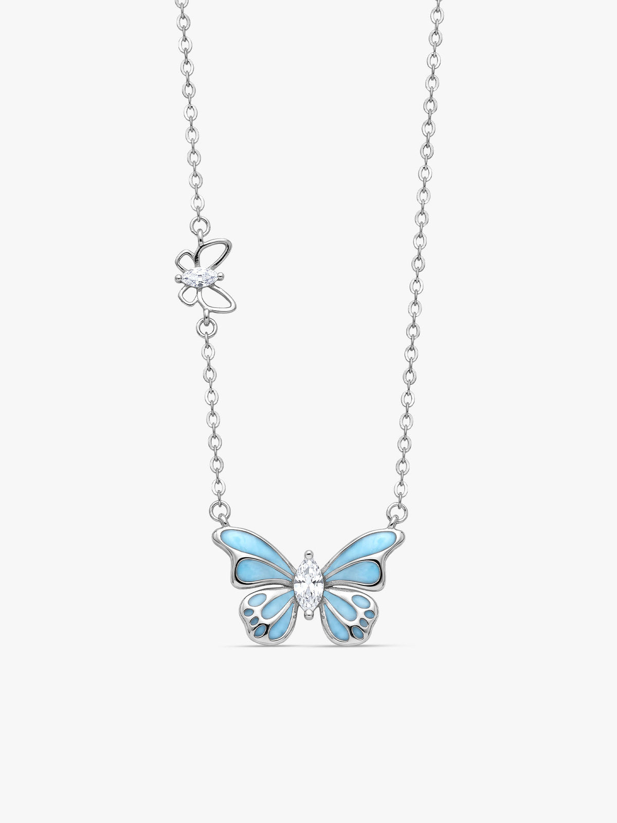 Silver Royal Butterfly Necklace