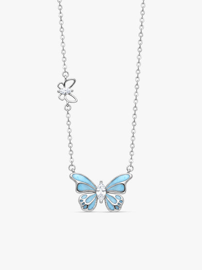 Silver Royal Butterfly Necklace