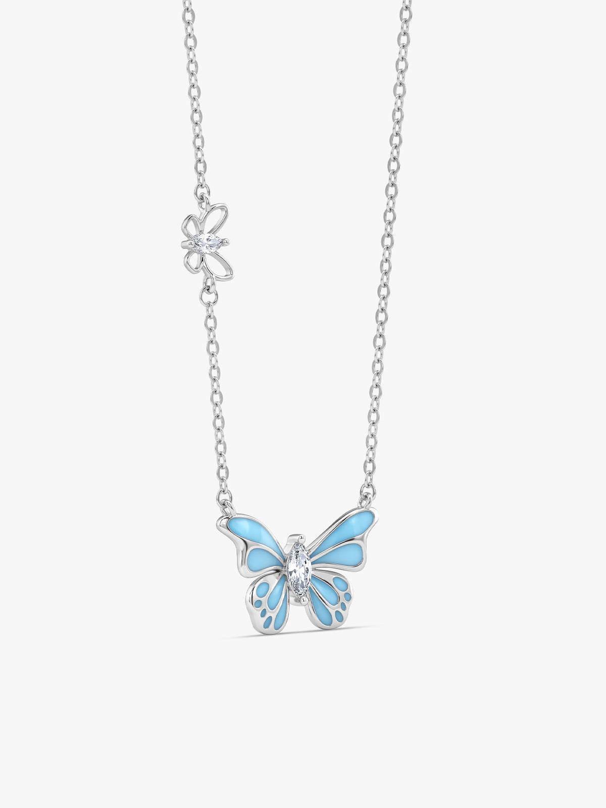Silver Royal Butterfly Necklace