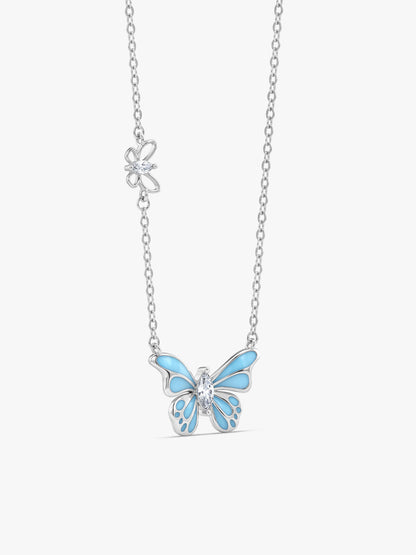 Silver Royal Butterfly Necklace