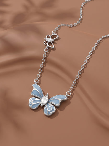Silver Royal Butterfly Necklace