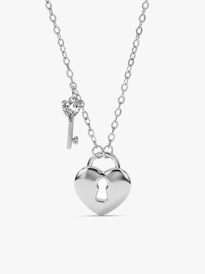 Silver Heartfelt Necklace