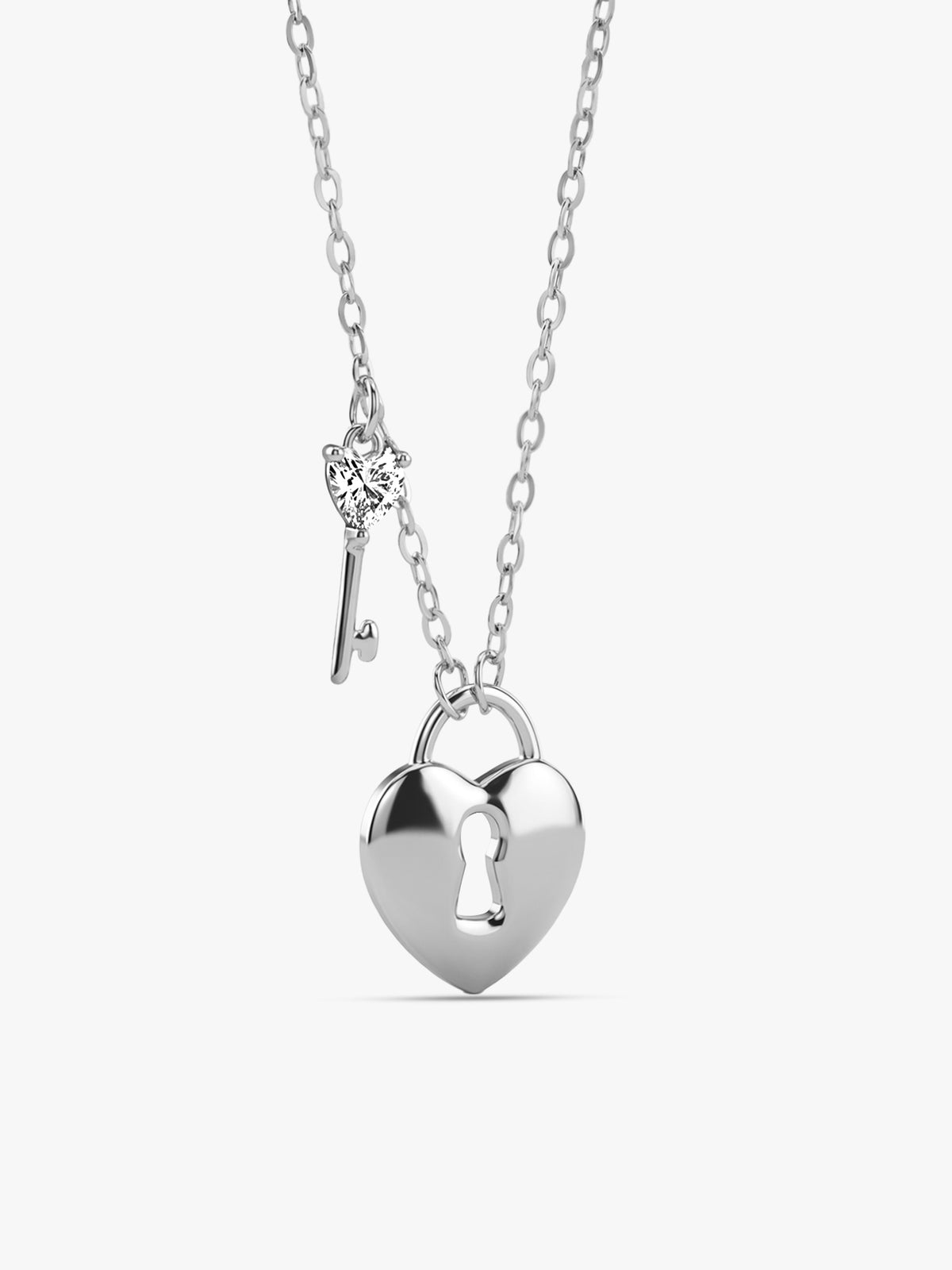 Silver Heartfelt Necklace