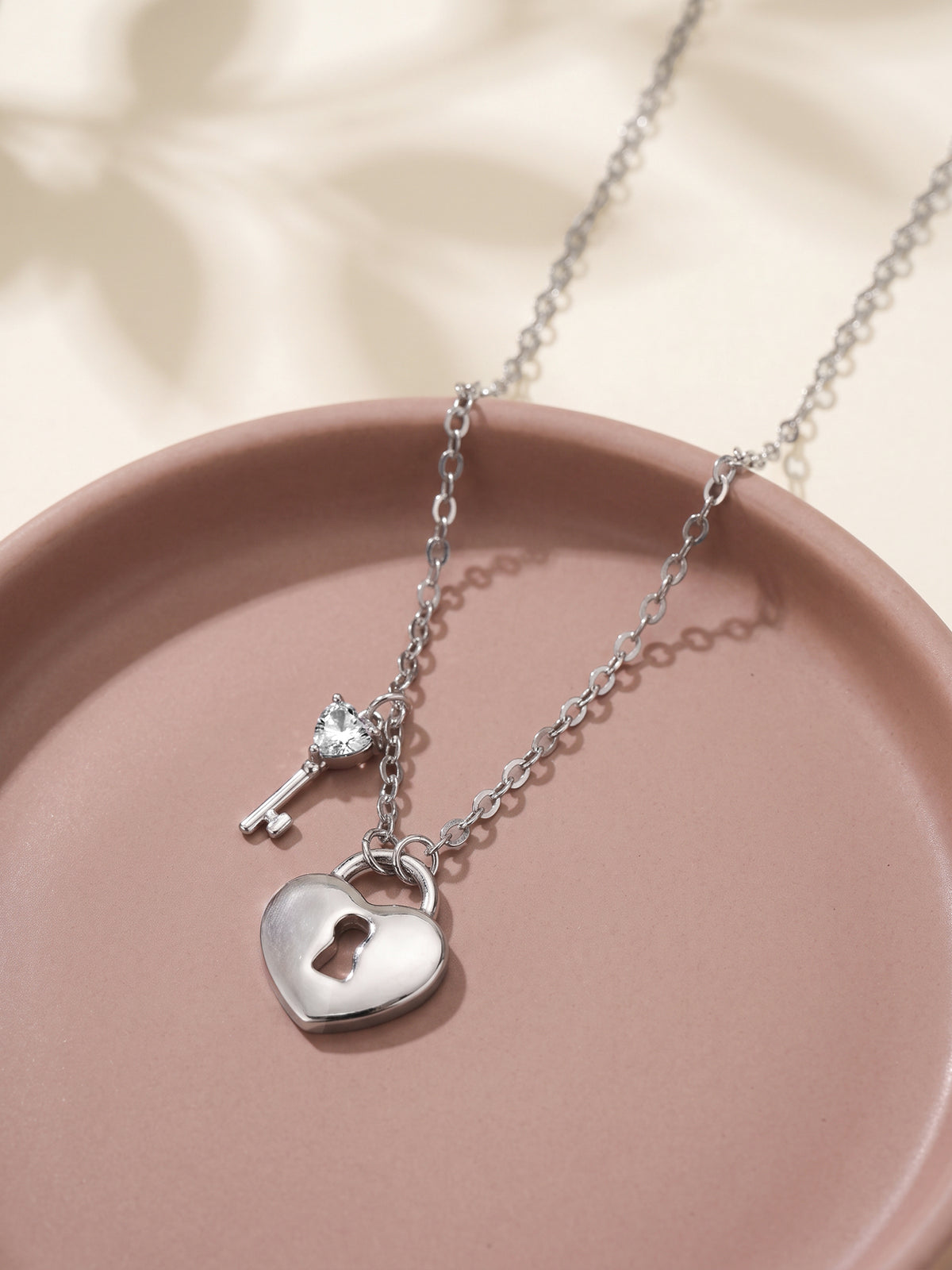 Silver Heartfelt Necklace