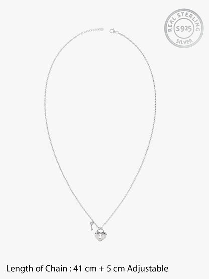 Silver Heartfelt Necklace