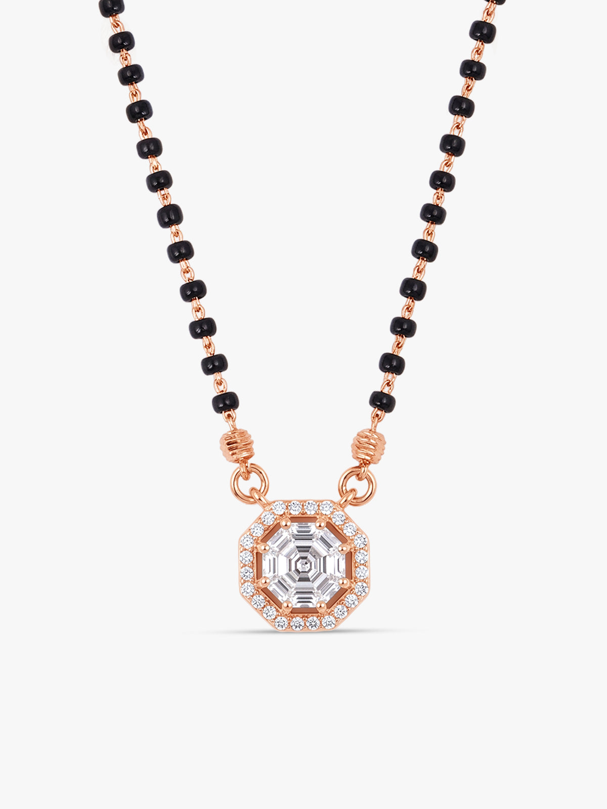 Rose Gold Midnight Radiance Mangalsutra