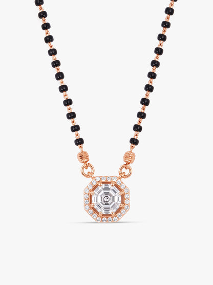 Rose Gold Midnight Radiance Mangalsutra