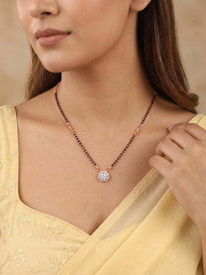 Rose Gold Midnight Radiance Mangalsutra