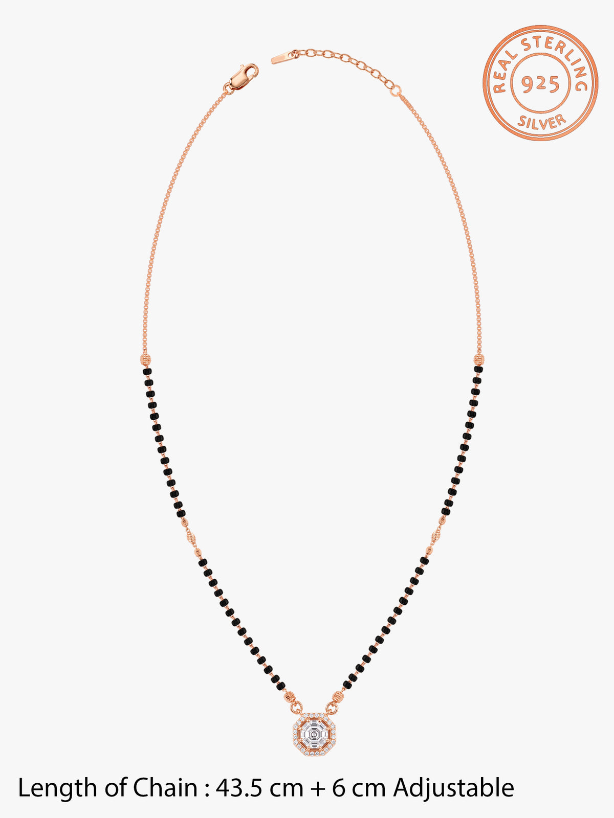 Rose Gold Midnight Radiance Mangalsutra