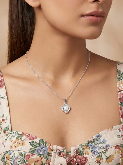 Silver Veronica Pearl Pendant