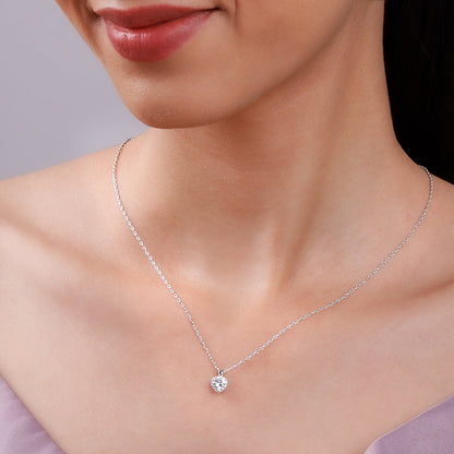 Silver 4Ever Pendant With Link Chain