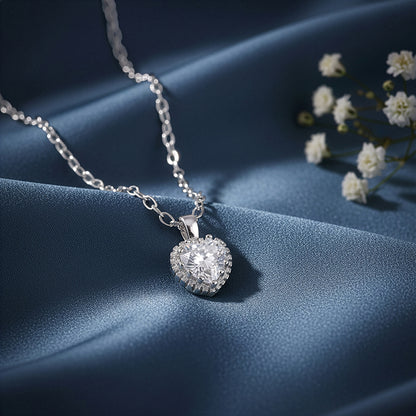 Silver 4Ever Pendant With Link Chain