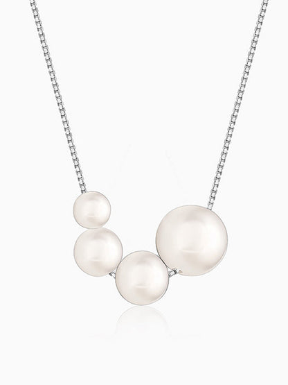 Silver South Sea Pearls Necklace