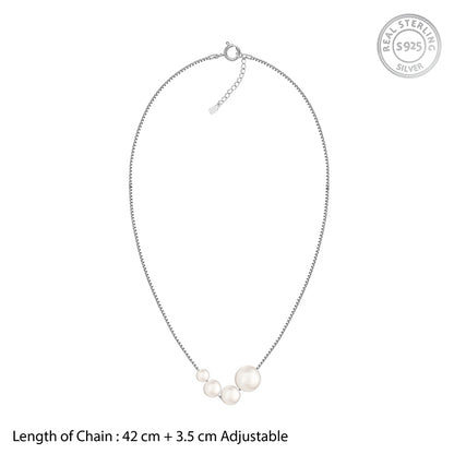 Silver South Sea Pearls Necklace