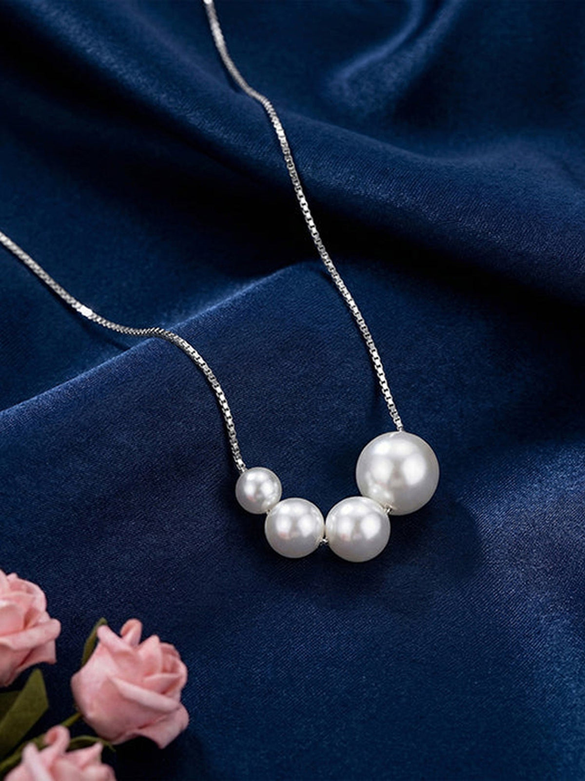 Silver South Sea Pearls Necklace