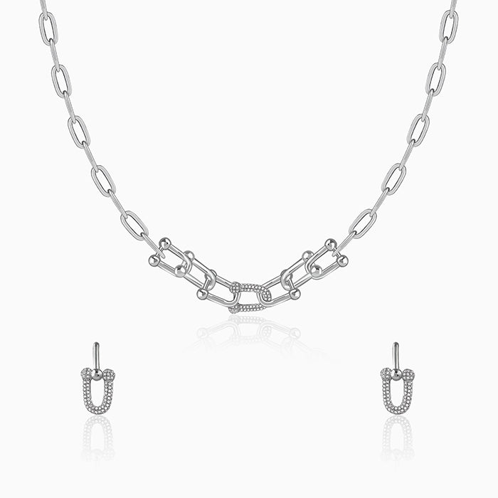 Silver Graduated Link Set